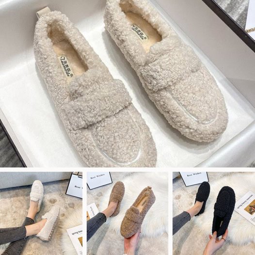 Pantofole comode beige in materiale morbido
